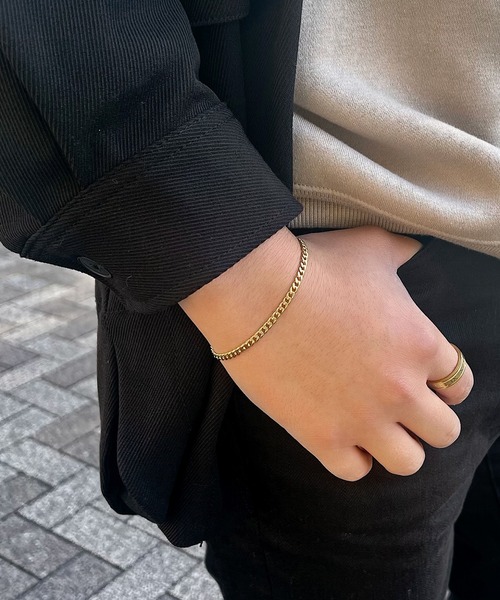 【ラスト1点】　22kフローラル　喜平チェーンブレスレット セール】SBG 喜平チェーンブレスレット（ブレスレット）｜SBG