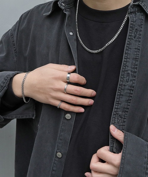 SBG（エスビー）の「SBG 喜平チェーンブレスレット（ブレスレット・メンズ・シルバー系その他/ゴールド/ゴールド系その他/ブラック/ブラック系その他/シルバー・19cm）」の17枚目の写真