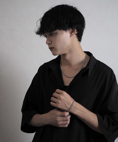 SBG(エスビー)の「SBG 喜平チェーンブレスレット(ブレスレット・メンズ・シルバー系その他/ゴールド/ゴールド系その他/ブラック/ブラック系その他/シルバー・19cm)」の10枚目の写真