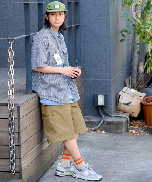 即日発送TRACY WIDE HALF トレイシー ワイド ハーフパンツビーイー Dickies/ディッキーズ ワイドイージーポケットワークハーフパンツ