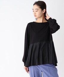 OPAQUE.CLIP | ドッキングペプラムカットソー(Tシャツ/カットソー)