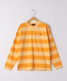 green label relaxing（グリーンレーベルリラクシング）の「【WEB限定サイズあり】TJ ワンポイント ボーダー ロングスリーブ 140cm-160cm（Tシャツ/カットソー・キッズ）」