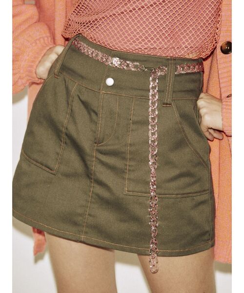 jouetie（ジュエティ）の「アクリルチェーンベルト（ベルト・レディース・クリア/ピンク/ブラウン・FREE）」の2枚目の写真