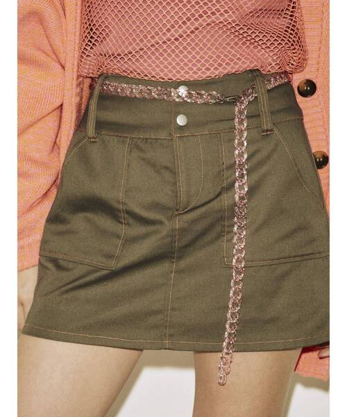 jouetie（ジュエティ）の「アクリルチェーンベルト（ベルト・レディース・クリア/ピンク/ブラウン・FREE）」の14枚目の写真