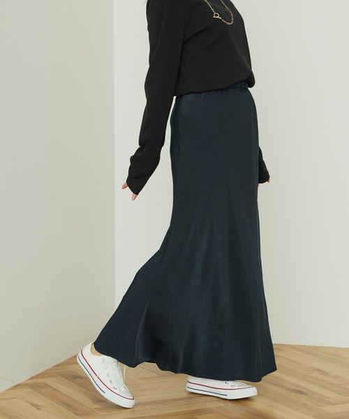 AMERICAN HOLIC(アメリカンホリック)の「マーメードスリムスカート(スカート・レディース・ブラウン/ダークネイビー・L/S/M)」の1枚目の写真