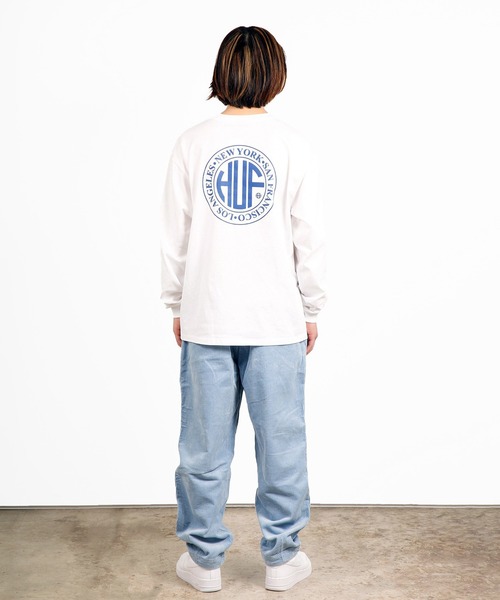 HUF（ハフ）の「REGIONAL LS TEE / HUF ロングスリーブTシャツ（Tシャツ/カットソー・メンズ・ホワイト/アッシュグレー/ブラック/ブルー系その他・SMALL/MEDIUM/LARGE/X-LARGE/XX-LARGE/X-SMALL）」の8枚目の写真