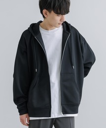 オーバーサイズ フルジップパーカー テックダンボール