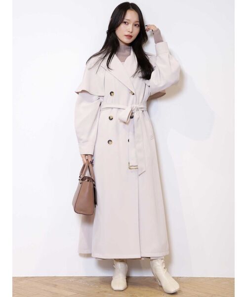 MERCURYDUO(マーキュリーデュオ)の「シアーニットセットキャミワンピース(ワンピース・レディース・ベージュ/グレー・SMALL/MEDIUM)」の14枚目の写真
