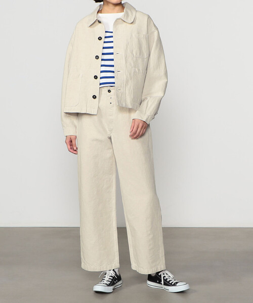 VETRA（ベトラ）の「VETRA | コットンリネン ワークパンツ WOMEN