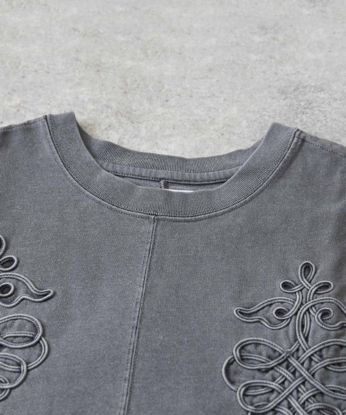 TOBILA（トビラ）の「無地コットン天竺コード刺繍ワンピース（ワンピース・レディース・スミクロ/オレンジ/ブルー・M）」の17枚目の写真