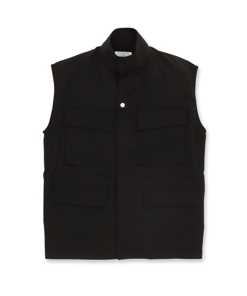 tk.TAKEO KIKUCHI(ティーケータケオキクチ)の「◆スタンドミリタリーベスト(ベスト・メンズ・ブラック/ホワイト・88)」の5枚目の写真