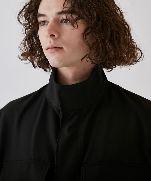 tk.TAKEO KIKUCHI(ティーケータケオキクチ)の「◆スタンドミリタリーベスト(ベスト・メンズ・ブラック/ホワイト・88)」の7枚目の写真