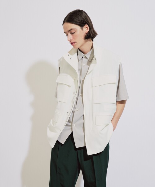 tk.TAKEO KIKUCHI(ティーケータケオキクチ)の「◆スタンドミリタリーベスト(ベスト・メンズ・ブラック/ホワイト・88)」の22枚目の写真