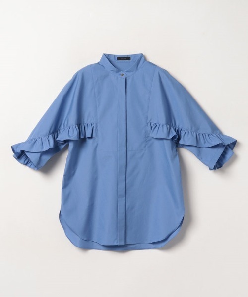 allureville（アルアバイル）の「ブロード切替フリルブラウス（シャツ