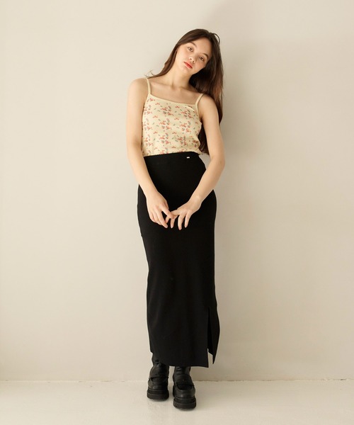 TINA:JOJUN(ティーナジョジュン)の「フルーツ柄 キャミソール TINA:JOJUN(キャミソール・レディース・チェリーピンク/ホワイト系その他/イエロー系その他・M)」の5枚目の写真