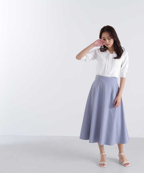 NATURAL BEAUTY BASIC（ナチュラルビューティーベーシック）の「◇ボウタイニット（ニット/セーター・レディース・オレンジ/オフホワイト/ブラック/ライトグリーン・FREE）」の16枚目の写真