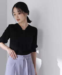 NATURAL BEAUTY BASIC | ◇ボウタイニット(ニット/セーター)