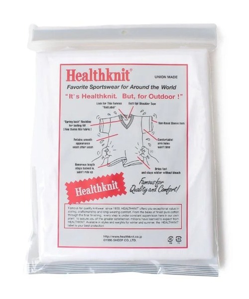 Healthknit(ヘルスニット)の「【Healthknit】2-2202 2枚セット パック入り ベーシックVネックコットンTシャツ 半袖 5.2oz(Tシャツ/カットソー・メンズ・ホワイト/ブラック/ネイビー/チャコールグレー・M/S/L)」の8枚目の写真