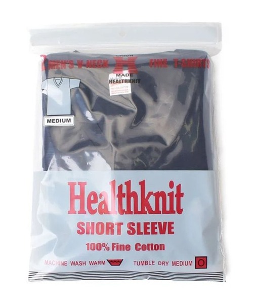 Healthknit(ヘルスニット)の「【Healthknit】2-2202 2枚セット パック入り ベーシックVネックコットンTシャツ 半袖 5.2oz(Tシャツ/カットソー・メンズ・ホワイト/ブラック/ネイビー/チャコールグレー・M/S/L)」の16枚目の写真