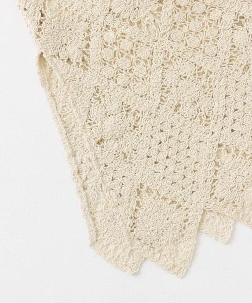 SENSE OF PLACE by URBAN RESEARCH（センスオブプレイスバイアーバンリサーチ）の「クロシェナロースカート（スカート・レディース・チャコールグレー/アイボリー/バーガンディー・SMALL/MEDIUM）」の19枚目の写真