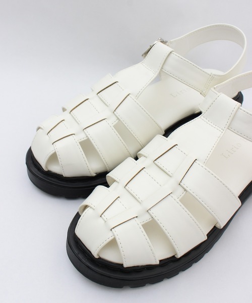 Piedi Nudi(ピエディヌーディ)の「【MIIYOU】グルカサンダル(サンダル・レディース・アイボリー/ブラック・S/M/L)」の5枚目の写真
