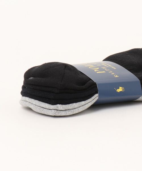 POLO RALPH LAUREN(ポロ ラルフ ローレン)の「【3足セット】POLO RALPH LAUREN メンズ 足底パイル アーチサポート ワンポイント スニーカーソックス 92009912(ソックス/靴下・メンズ・ブラック/マルチ/ホワイト・25-27CM)」の15枚目の写真