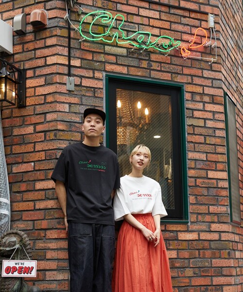 FREAK'S STORE(フリークスストア)の「【限定展開】chao! bamboo/チャオバンブー 別注ロゴTシャツ(Tシャツ/カットソー・レディース・ブラック/グリーン/オフホワイト/ライトピンク・LARGE/SMALL/MEDIUM)」の21枚目の写真
