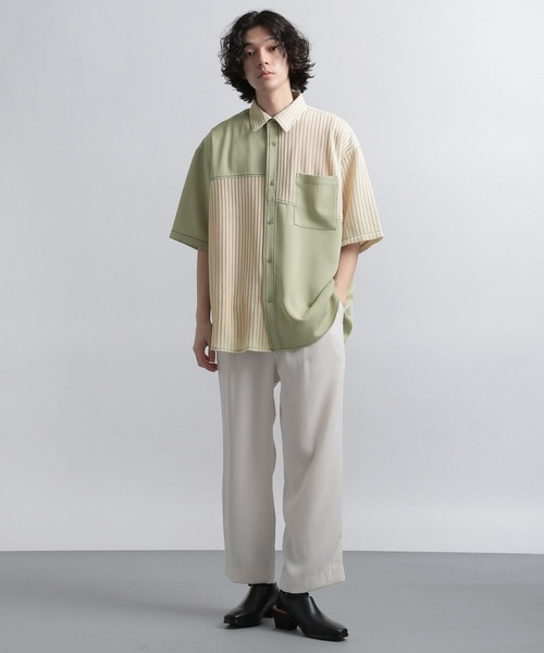 HARE（ハレ）の「レースキリカエステッチシャツ(HARE)（シャツ