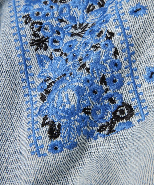 NOMA t.d.（ノーマティーディー）の「Bandana Embroidery Denim Pants（デニムパンツ・メンズ・イエロー系その他/ネイビー系/ホワイト系その他/パープル系その他/オレンジ系・L）」の9枚目の写真
