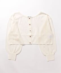 one way | ショートシアーニット2wayカーデ(カーディガン/ボレロ)