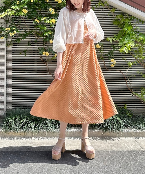 one way(ワンウェイ)の「ショートシアーニット2wayカーデ(カーディガン/ボレロ・レディース・ライトイエロー/ライトピンク/ホワイト/ブラック・FREE)」の13枚目の写真