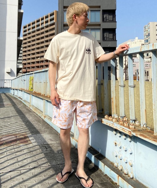 KAVU（カブー）の「KAVU/カブー バックプリントTシャツ イラストTee/クルーネック半袖Tシャツ Coffee Tee  19821854（Tシャツ/カットソー・メンズ・ベージュ/グリーン・XL/L/M）」の9枚目の写真