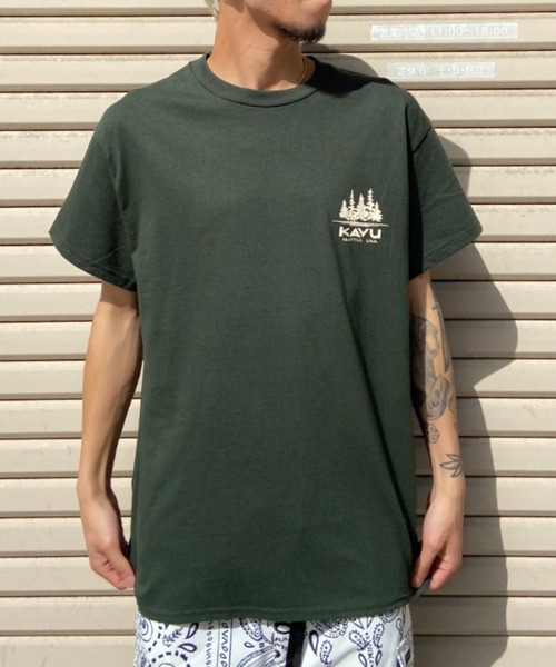 KAVU（カブー）の「KAVU/カブー バックプリントTシャツ イラストTee/クルーネック半袖Tシャツ Coffee Tee  19821854（Tシャツ/カットソー・メンズ・ベージュ/グリーン・XL/L/M）」の19枚目の写真