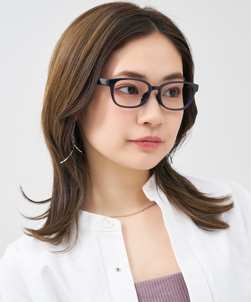 Zoff(ゾフ)の「ウェリントン型 メガネ|軽量|BASIC(ベーシック)(メガネ・メンズ・ダークグリーン/ブラック/ネイビー/ダークブラウン・FREE)」の4枚目の写真