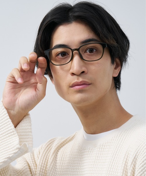 Zoff(ゾフ)の「ウェリントン型 メガネ|軽量|BASIC(ベーシック)(メガネ・メンズ・ダークグリーン/ブラック/ネイビー/ダークブラウン・FREE)」の3枚目の写真