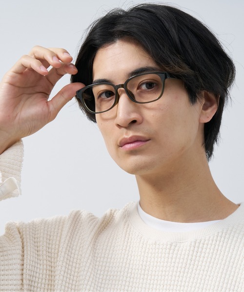 Zoff(ゾフ)の「ウェリントン型 メガネ|軽量|BASIC(ベーシック)(メガネ・メンズ・ダークグリーン/ブラック/ネイビー/ダークブラウン・FREE)」の20枚目の写真