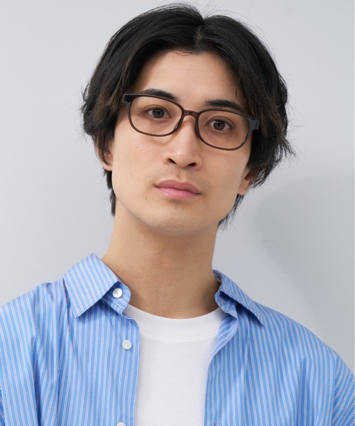 Zoff(ゾフ)の「ウェリントン型 メガネ|軽量|BASIC(ベーシック)(メガネ・メンズ・ダークグリーン/ブラック/ネイビー/ダークブラウン・FREE)」の10枚目の写真