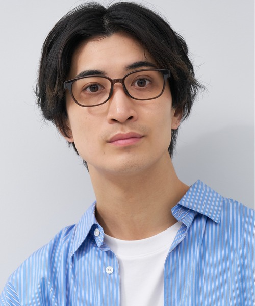 Zoff(ゾフ)の「ウェリントン型 メガネ|軽量|BASIC(ベーシック)(メガネ・メンズ・ダークグリーン/ブラック/ネイビー/ダークブラウン・FREE)」の11枚目の写真