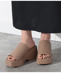 Settimissimo | プラットフォームスクエアーサンダル(サンダル)