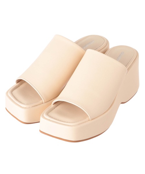 Settimissimo（セッティミッシモ）の「プラットフォームスクエアーサンダル（サンダル・レディース・アイボリー/ベージュ/ブラック・S/M/L）」の15枚目の写真