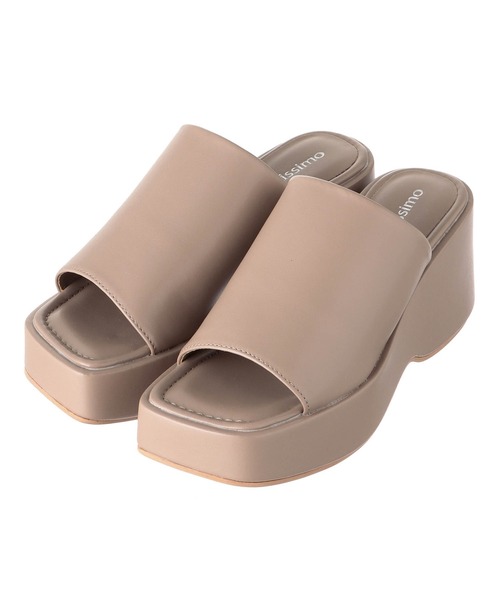 Settimissimo（セッティミッシモ）の「プラットフォームスクエアーサンダル（サンダル・レディース・アイボリー/ベージュ/ブラック・S/M/L）」の17枚目の写真