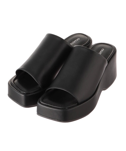 Settimissimo（セッティミッシモ）の「プラットフォームスクエアーサンダル（サンダル・レディース・アイボリー/ベージュ/ブラック・S/M/L）」の16枚目の写真