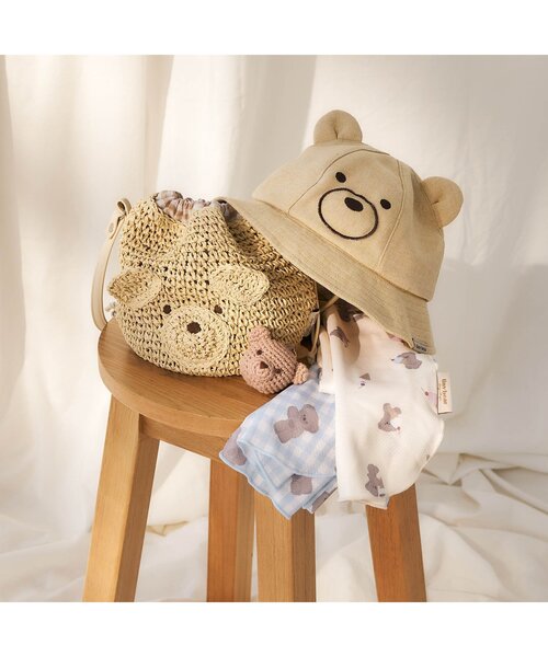 apres les cours（アプレレクール）の「tiny bear ひんやりタオル（アウトドアグッズ・キッズ・クリーム/サックスブルー・FREE）」の10枚目の写真