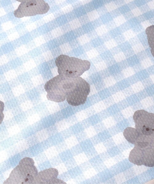 apres les cours（アプレレクール）の「tiny bear ひんやりタオル（アウトドアグッズ・キッズ・クリーム/サックスブルー・FREE）」の7枚目の写真