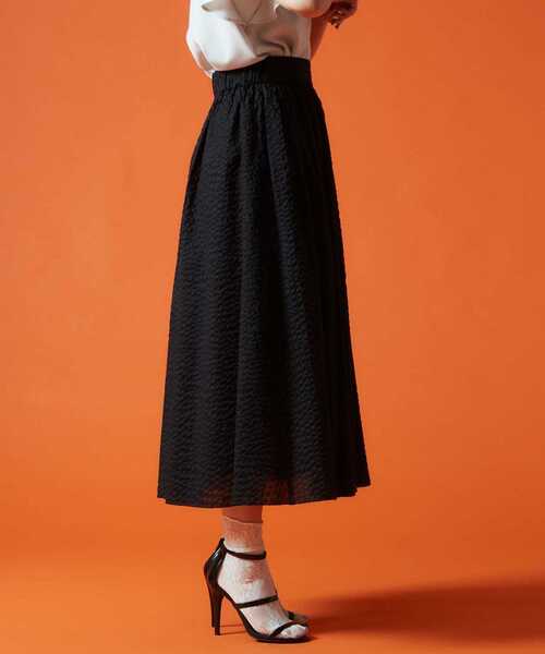 Tiara（ティアラ）の「タックロングスカート（スカート・レディース・ブラック/ホワイト/グリーン・M/S/3/2）」の16枚目の写真