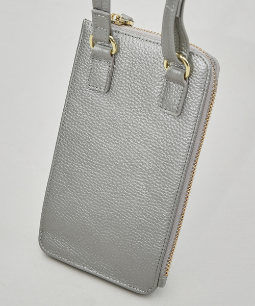 LOWELL things（ロウェル　シングス）の「SOEUR/レザーポシェットスマホミニショルダー（トートバッグ・レディース・シルバー/グレー/ブラック・フリー）」の12枚目の写真