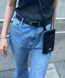 SOEUR/レザーポシェットスマホミニショルダー