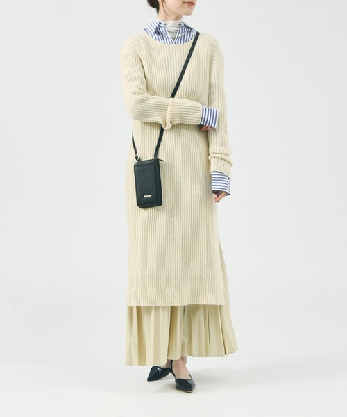 LOWELL things（ロウェル　シングス）の「SOEUR/レザーポシェットスマホミニショルダー（トートバッグ・レディース・シルバー/グレー/ブラック・フリー）」の18枚目の写真