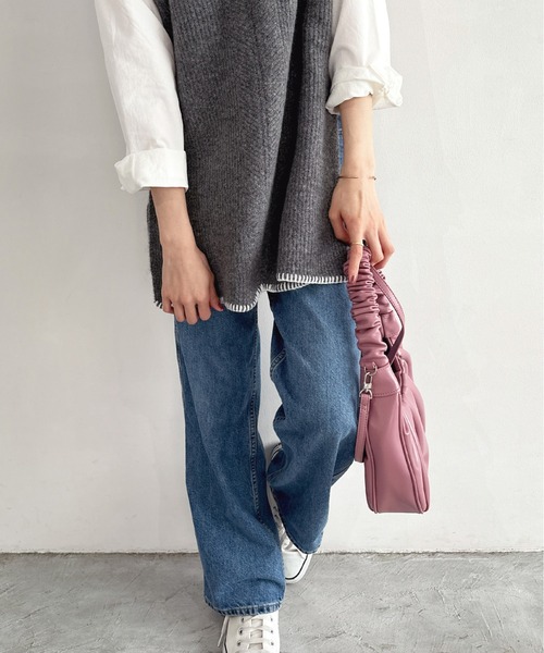 Olu.(オルドット)の「2wayフェイクレザーホーボーバッグ(ショルダーバッグ・レディース・ブラウン系その他/ピンク・FREE)」の9枚目の写真