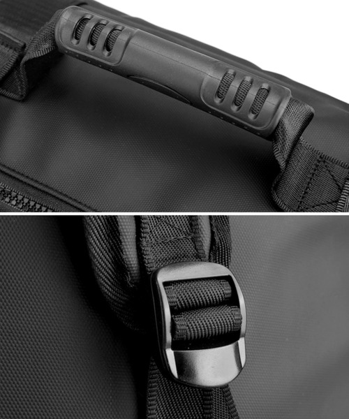 florist（フローリスト）の「【A4収納/防水加工】【2WAYデザイン】スマートカジュアルボックスショルダーバッグ/リュックサック（バックパック/リュック・メンズ・ネイビー/グレー/ブラック・FREE）」の14枚目の写真